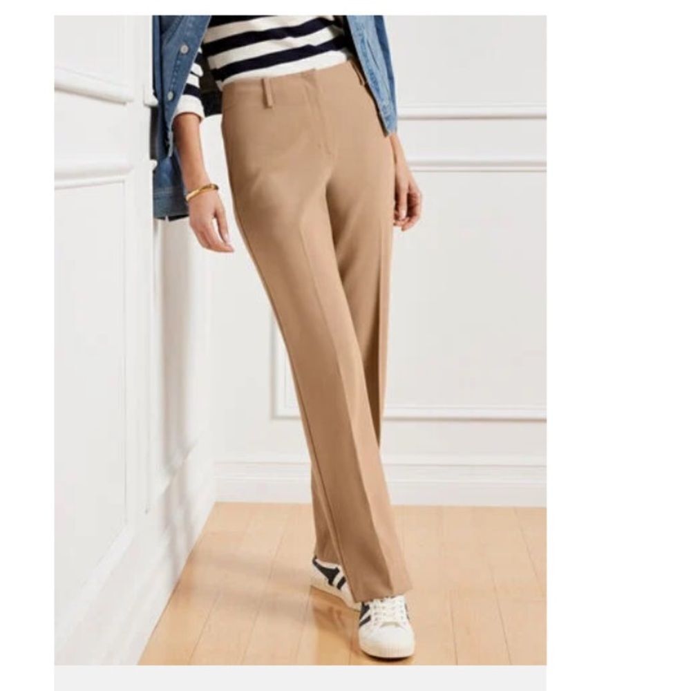 Talbots Petites “Hampshire” Straight Ankle Pants in “Rattan” size 4P- EUC!